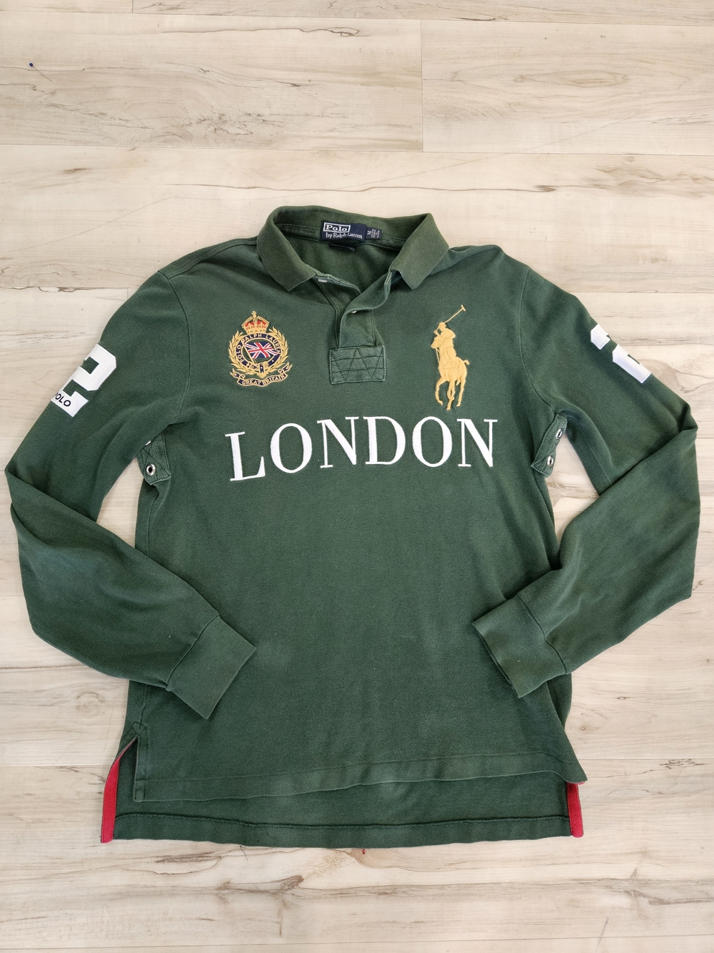 Polo Ralph Lauren Long Sleeve Shirt London England #2 Big Pony  Men's Medium